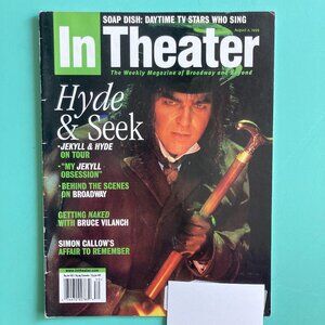 Chuck Wagner JEKYLL & HYDE Tour In Theater Magazine August 2 1999 Label Attached